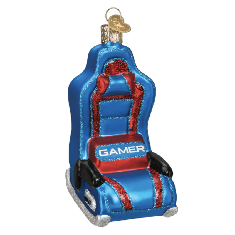 Ornament - Blown Glass - Gaming Chair