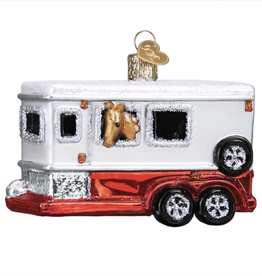 Ornament - Blown Glass - Horse Trailer
