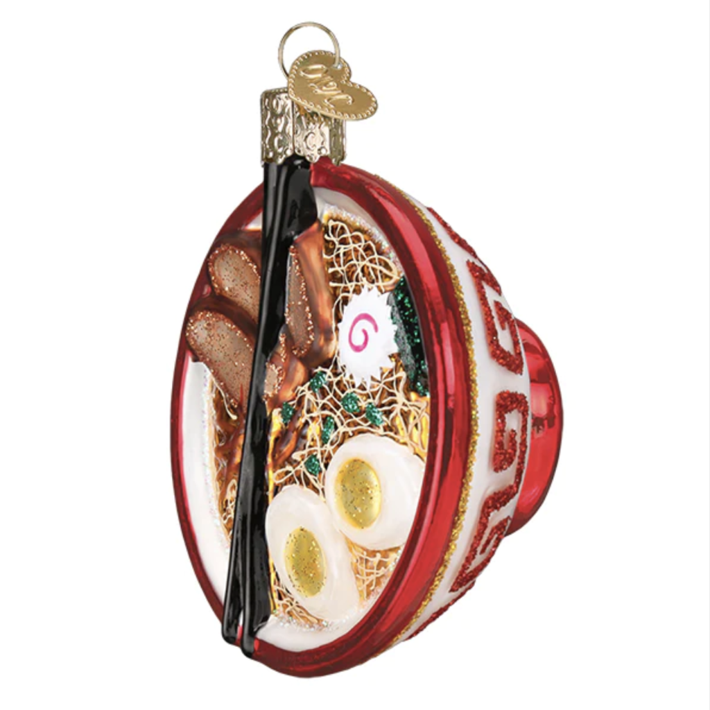 Ornament - Blown Glass - Bowl of Ramen