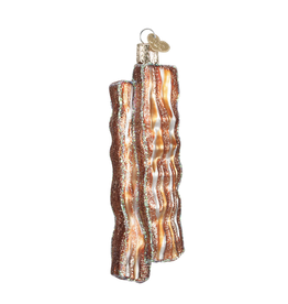 Ornament - Blown Glass - Bacon Strip