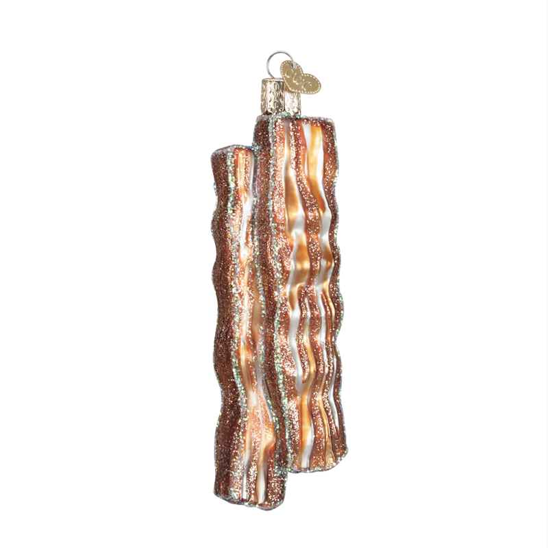 Ornament - Blown Glass - Bacon Strip