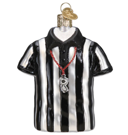 Ornament - Blown Glass - Referee Shirt