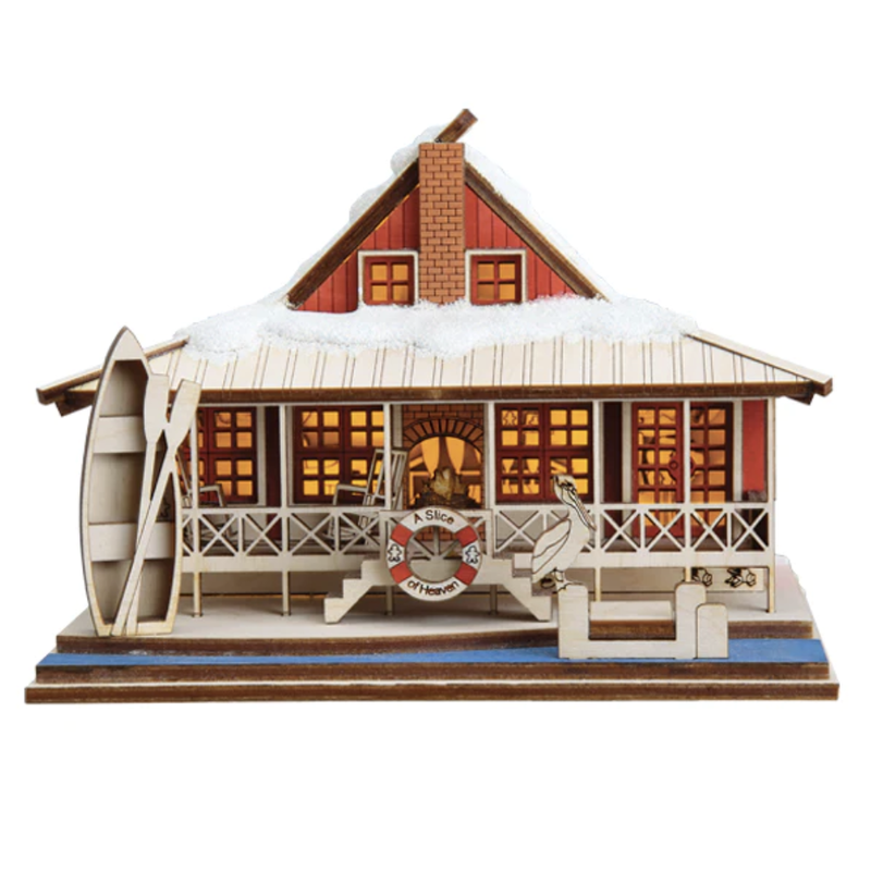 Ornament - Blown Glass - Lake House