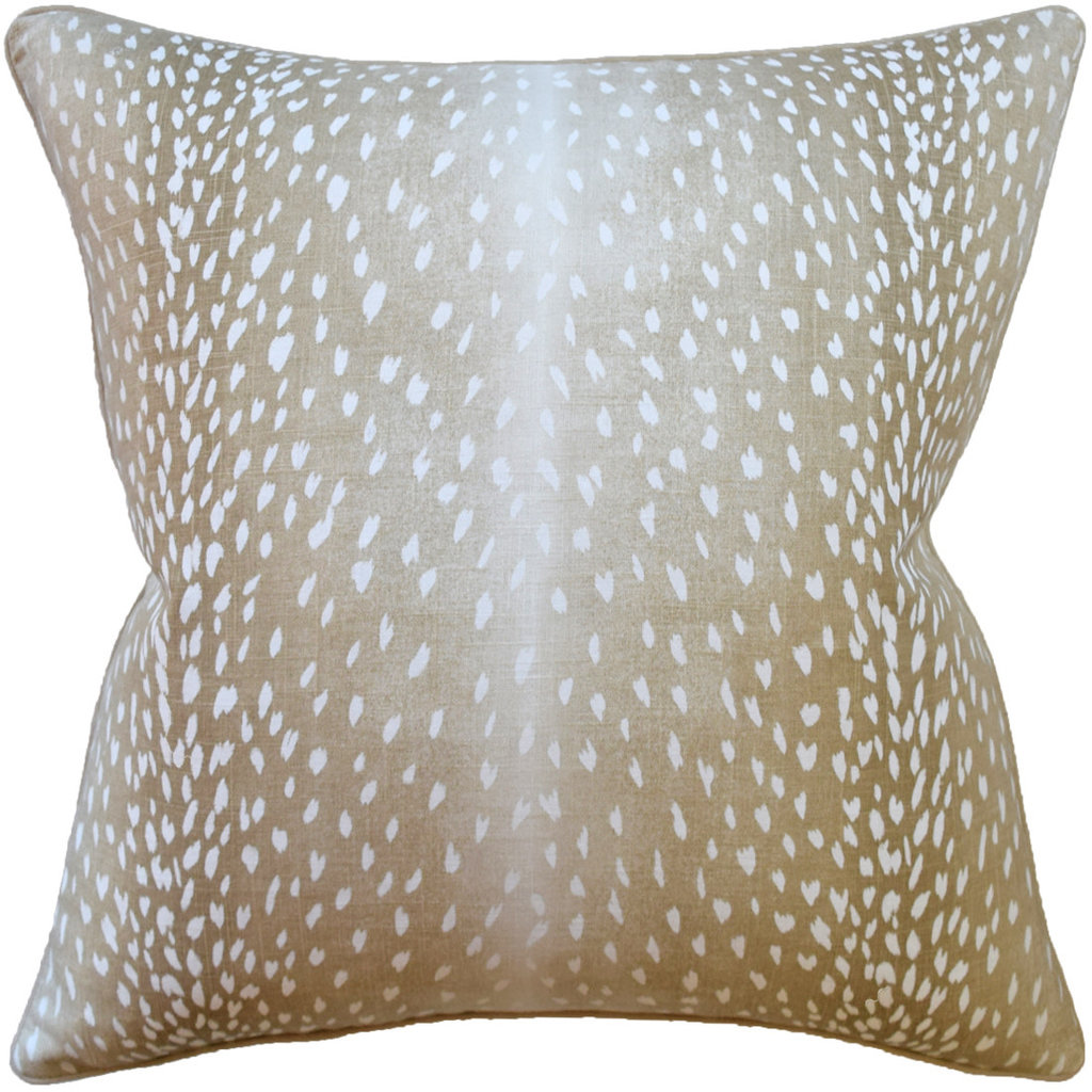 MH Doe - Piped Pillow - Fawn - 22x22