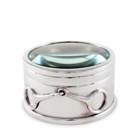 MH Magnifier - Equestrian  Bit Box - Pewter