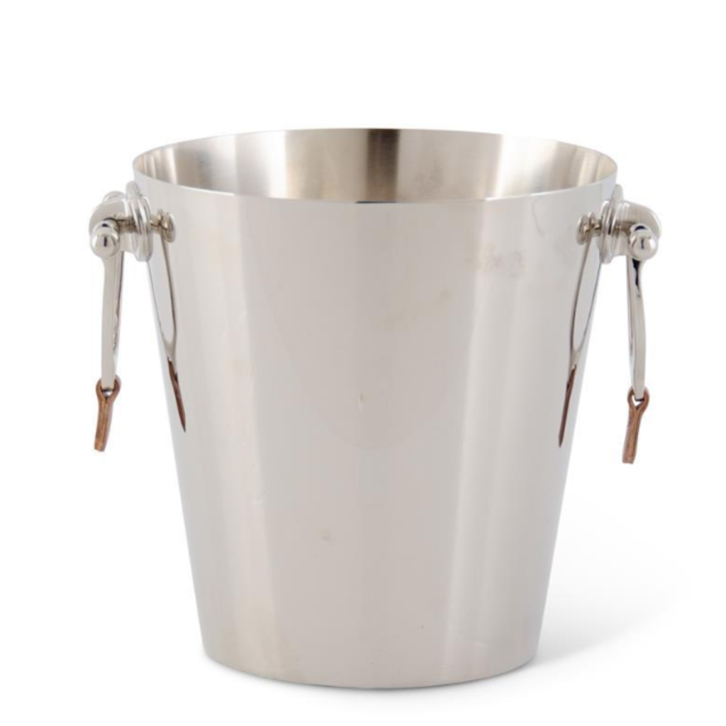 Champagne Bucket with Leather Handles