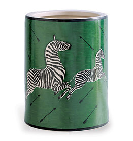 Ice Bucket - Scalamandre Zebra - Green