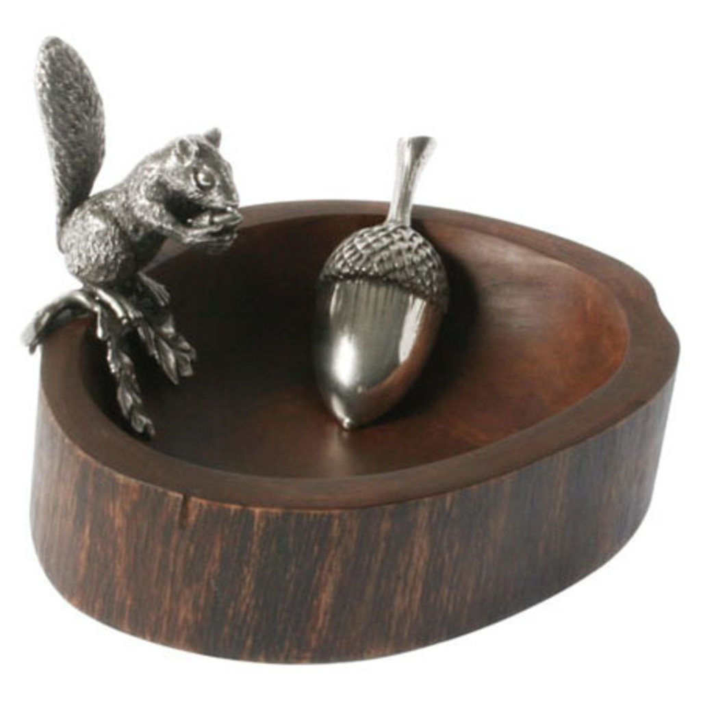 MH Nut Bowl - Standing Squirrel & Scoop - 8.5x7x5T