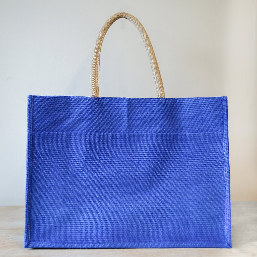 MH Tote - Jute with Outside Pocket - Multiple Colors
