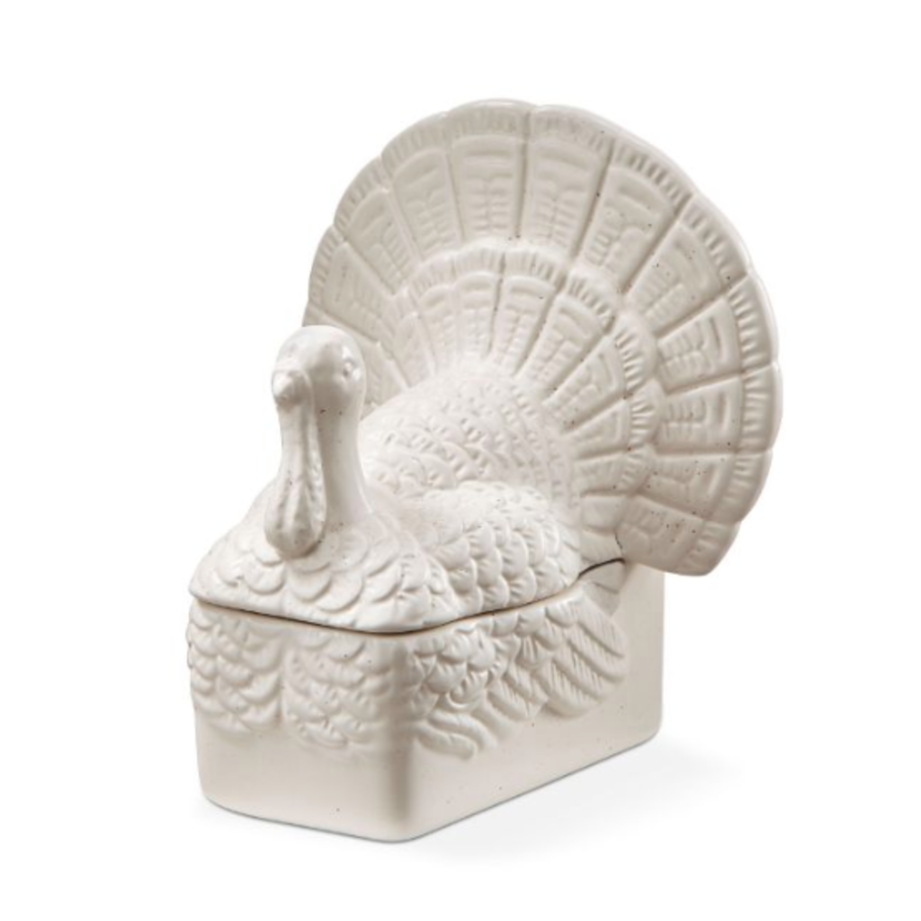 Ceramic Turkey Butter Dish