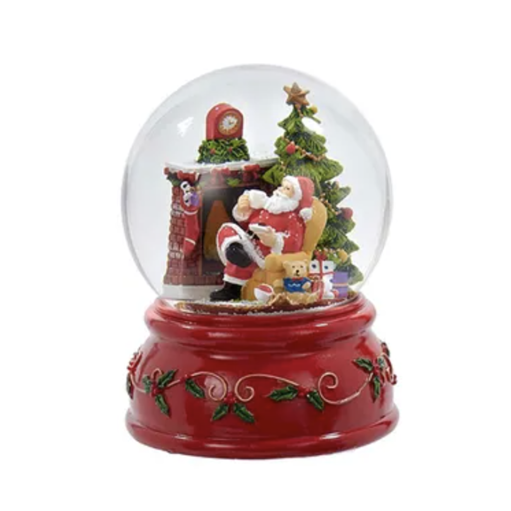 Snow Globe - Santa by the Fire