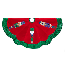 Tree Skirt - Velvet Nutcracker - 48"