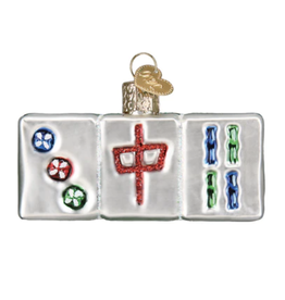 Ornament - Blown Glass - Mahjong