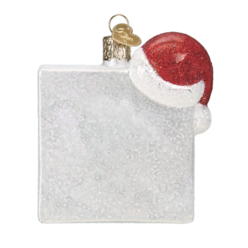 Ornament - Blown Glass - Merry Words