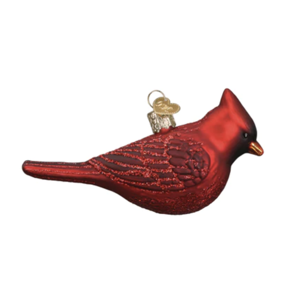 Ornament - Blown Glass - Northern Cardinal