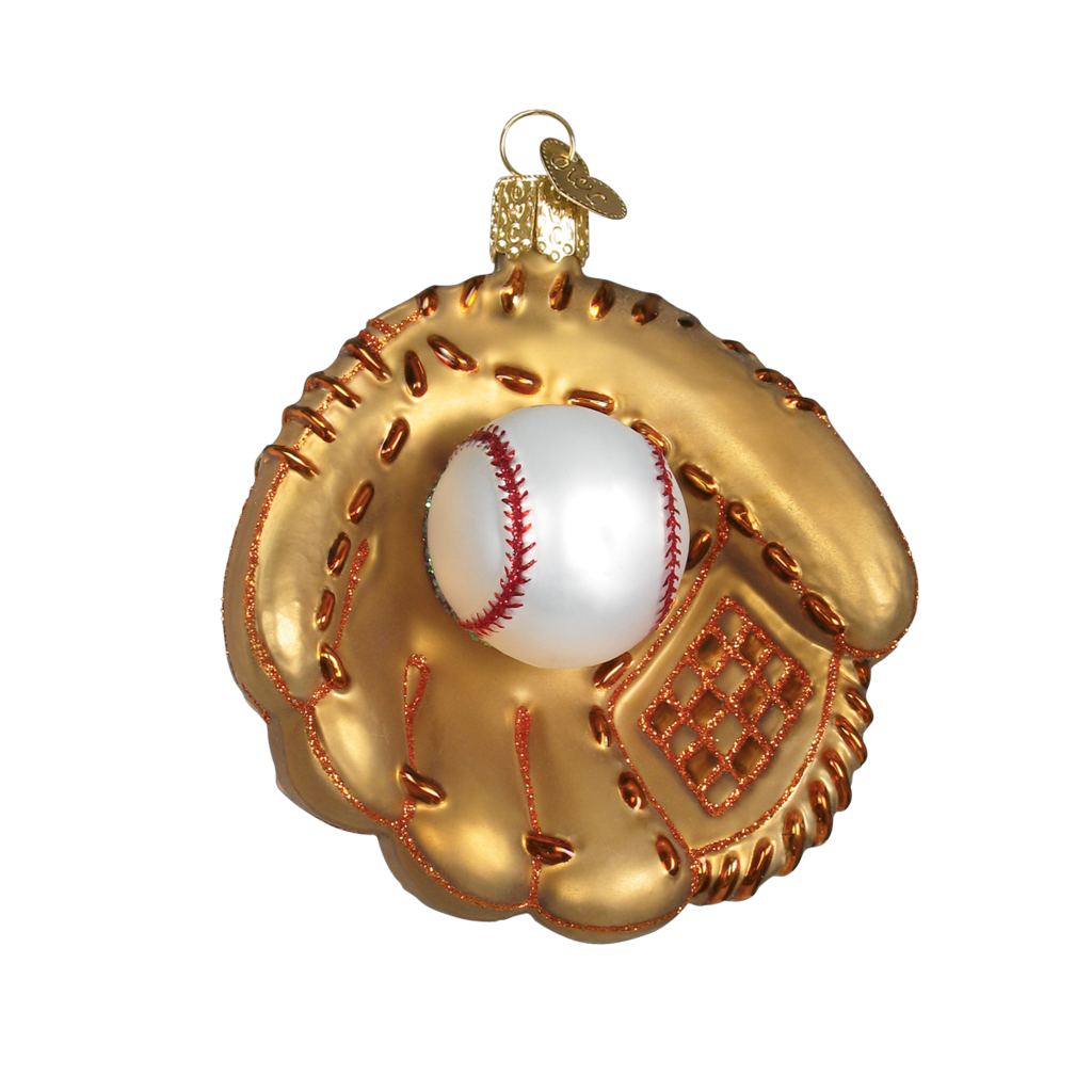 MH Ornament - Blown Glass - Sports -  Baseball Mitt