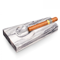 Cigar Tray - Single - Marble - Gray