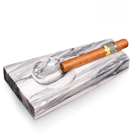 Cigar Tray - Single - Marble - Gray