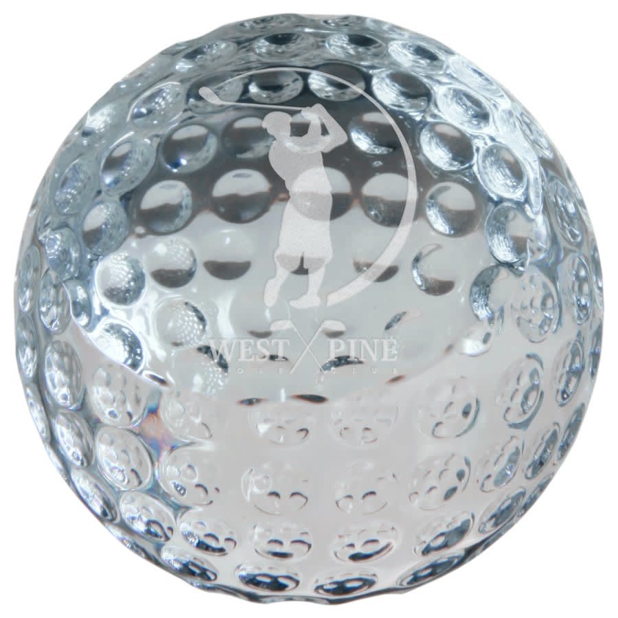 Personalized Crystal Golf Ball Maze Home Store