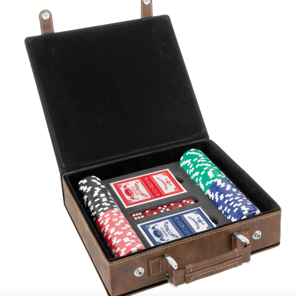 Poker Set - Laser Engraveable - 100 Chips