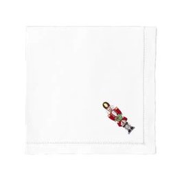 MH Dinner Napkins - Nutcracker - White Cotton