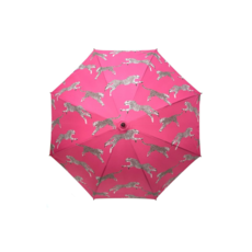 Umbrella - Scalamandre - Leaping Cheetah - Bubblegum