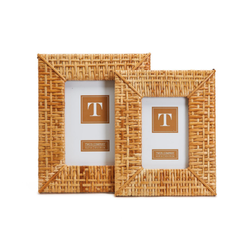 Frame - Weft and Weave Rattan - Tan - 4x6"