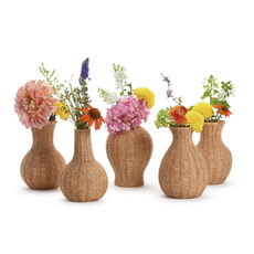 Vase - Basket Weave - Natural - Ast'd Shapes