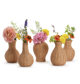 Vase - Basket Weave - Natural - Ast'd Shapes