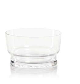 Bowl - Skive  Blown Glass - Medium - Clear - 5.5x3.25"