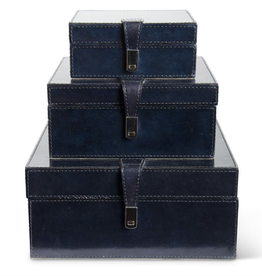 Box - Square - R. Blue - Leather -