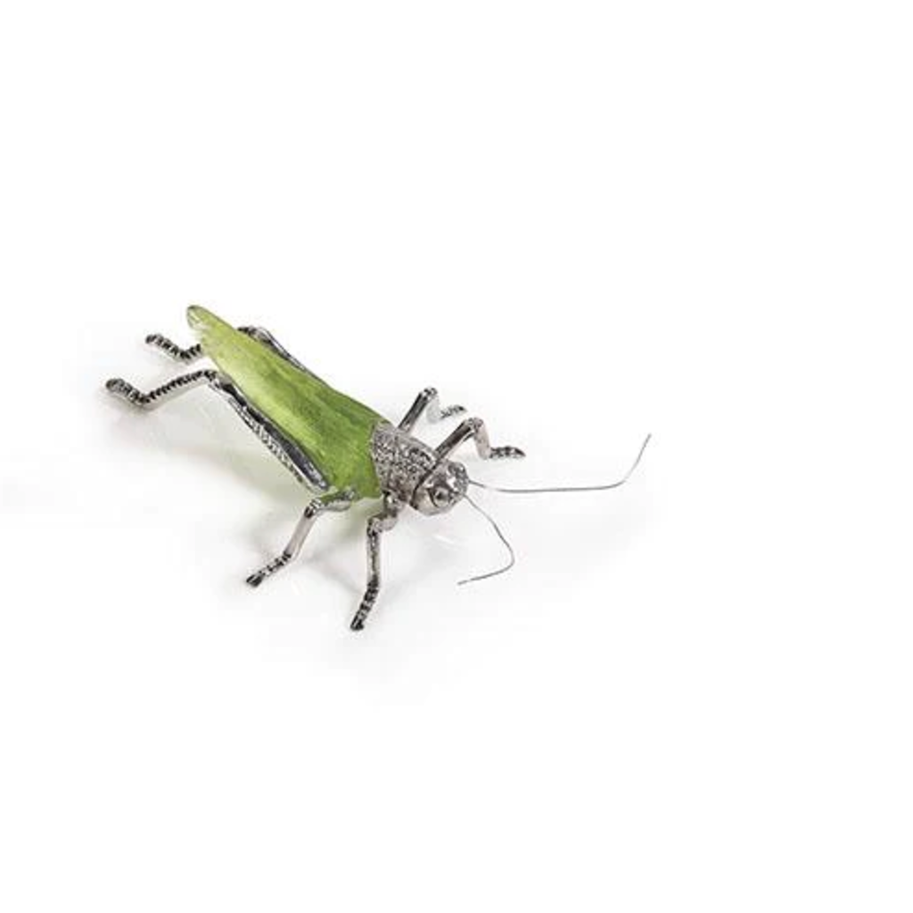 Decor - Green Grasshopper - 5.25x3x1.25"