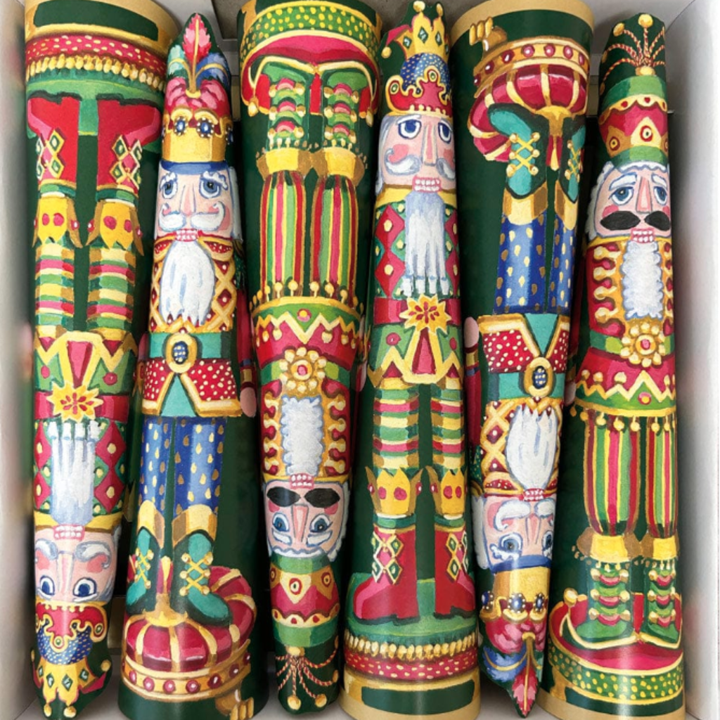 MH Christmas Crackers - 12" -  Nutcracker Cone - Box of 6