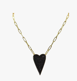 Necklace - True Love - Sparkling Heart -