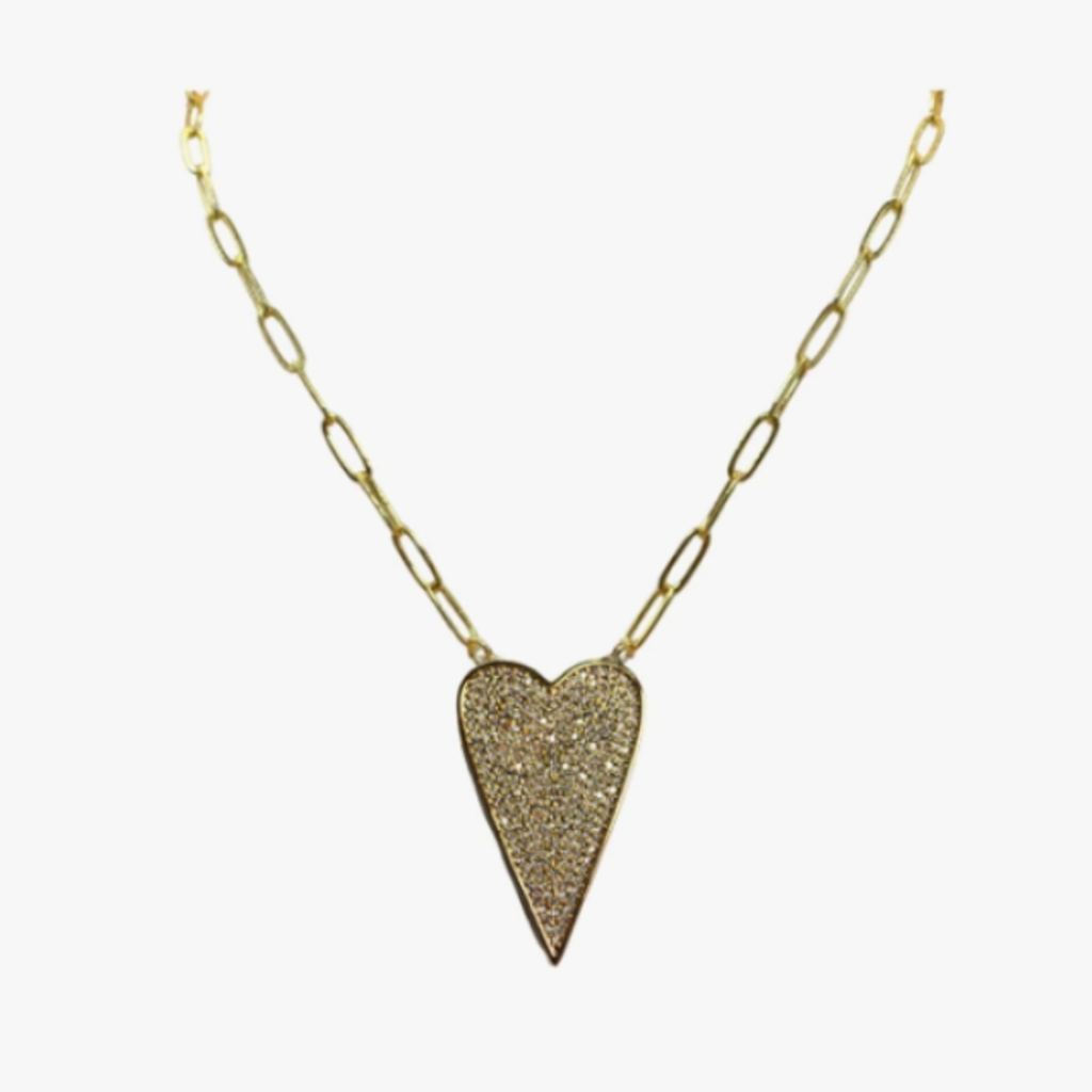 Necklace - True Love - Sparkling Heart -