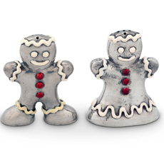 MH Salt & Pepper - Gingerbread Couple - Pewter