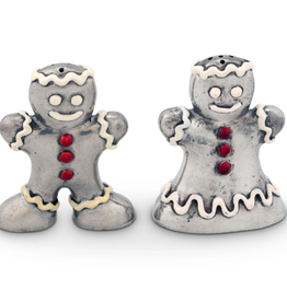 MH Salt & Pepper - Gingerbread Couple - Pewter