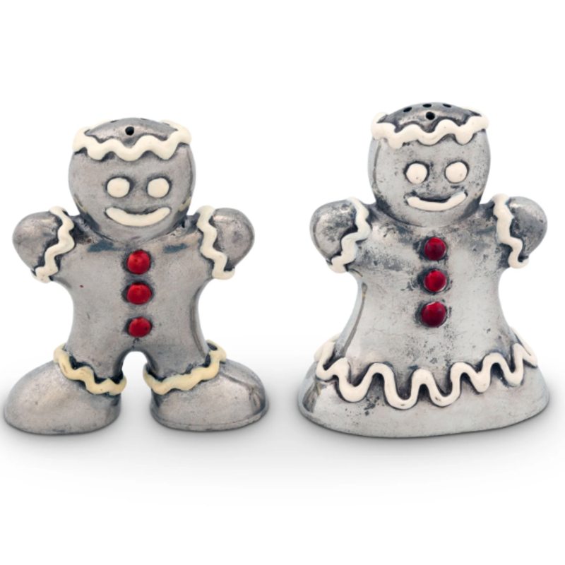 MH Salt & Pepper - Gingerbread Couple - Pewter
