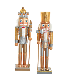 Nutcracker - Gold and Silver - Assorted - 15"