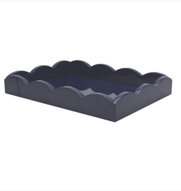 Tray - Lacquered - Scallop - 11x8" -