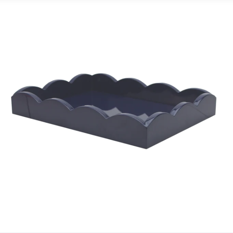 Tray - Lacquered - Scallop - 11x8" -
