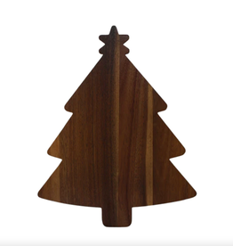 Cutting Board - Holiday - Wood Tree - 16x12.75x.75" -