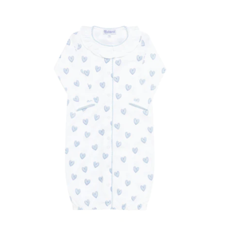 Heart Print Converter Gown Blue Maze Home Store