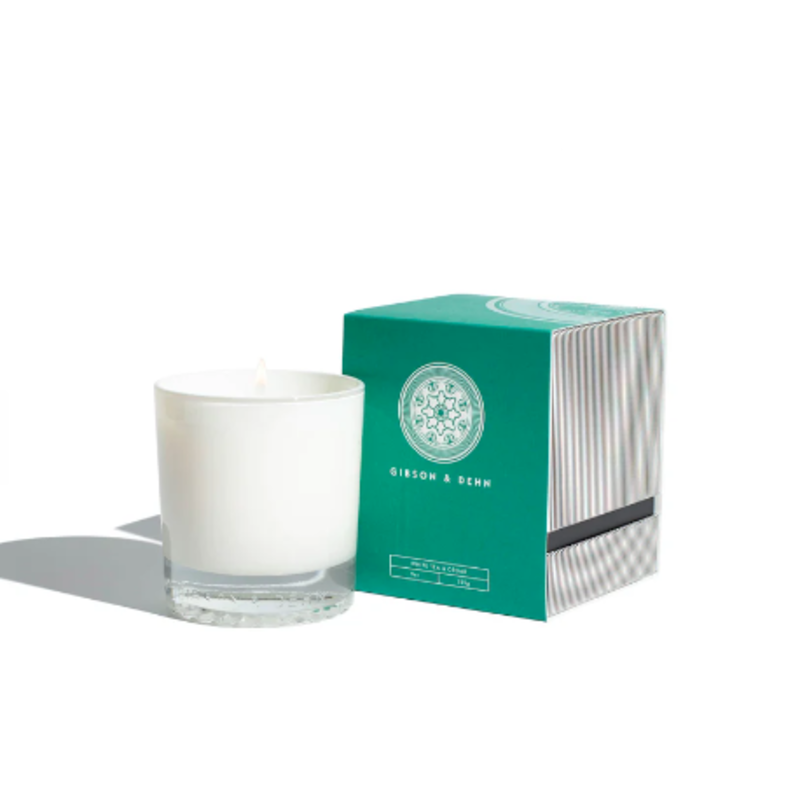 Gibson & Dehn -  9 0z Candle -White Tea and Cedar