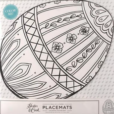 Placemat - Die Cut Coloring - Easter Egg