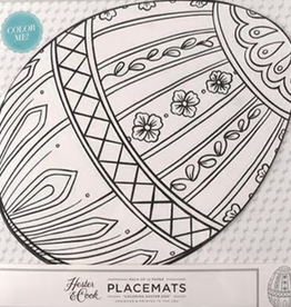 Placemat - Die Cut Coloring - Easter Egg