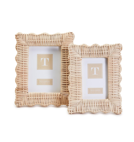 Frame - Wicker - Scalloped - Natural -
