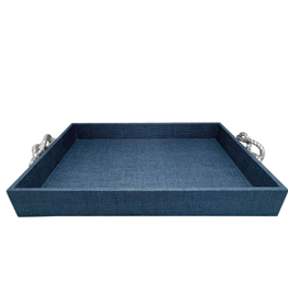 Tray - Faux Grasscloth - 20Lx14.5Wx4" H -