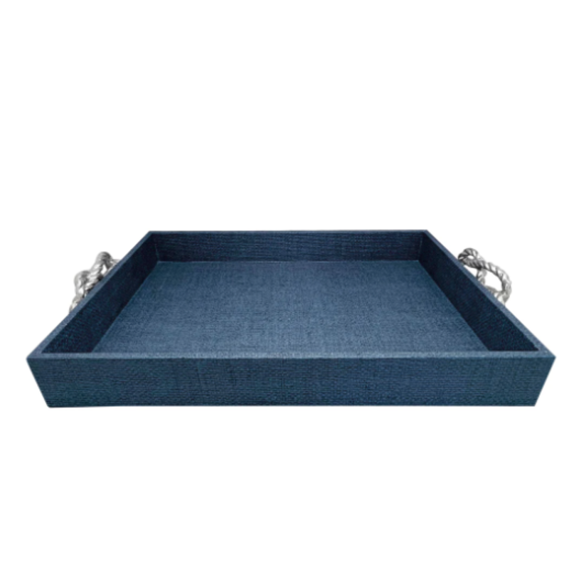 Tray - Faux Grasscloth - 20Lx14.5Wx4" H -