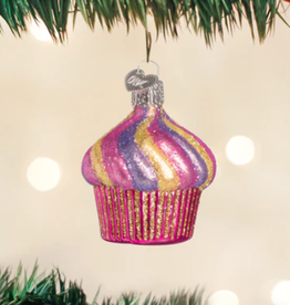 MH Ornament - Blown Glass -  Cupcake